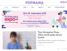 Tablet Screenshot of popmama.com